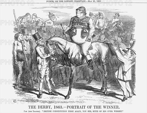 'The Derby 1863 - Portrait of The Winner', 1863. Artist: John Tenniel