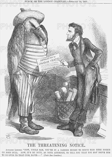 'The Threatening Note', 1865. Artist: John Tenniel