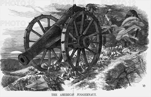 The American Juggernaut', 1864. Artist: John Tenniel
