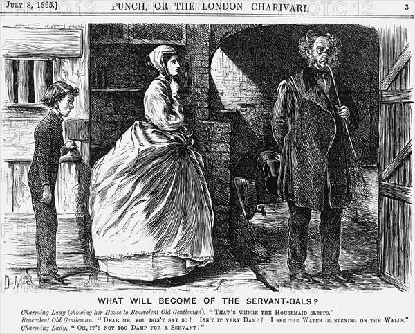 'What Will Become of the Servant-Gals?', 1865. Artist: George du Maurier