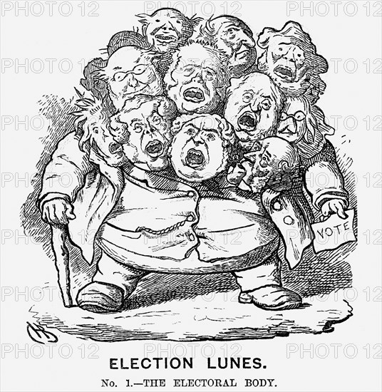 'Election Lunes', 1865. Artist: Charles Henry Bennett