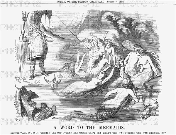 'A Word to the Mermaids', 1865. Artist: John Tenniel