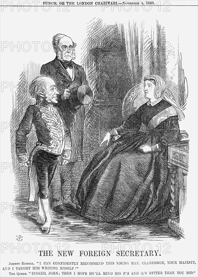 'The New Foreign Secretary', 1865. Artist: John Tenniel