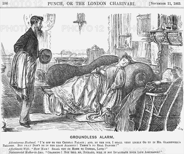 'Groundless Alarm', 1865. Artist: George du Maurier