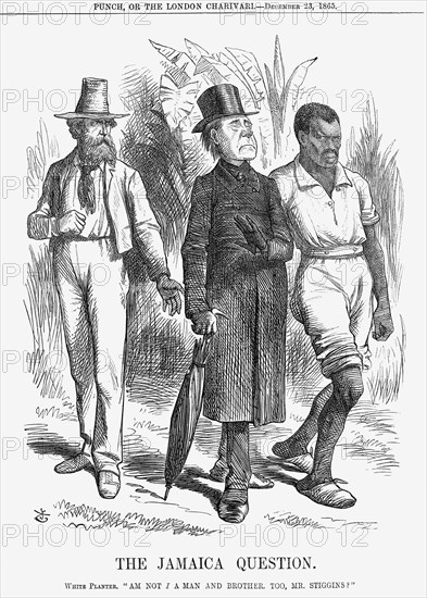 'The Jamaica Question', 1865. Artist: John Tenniel