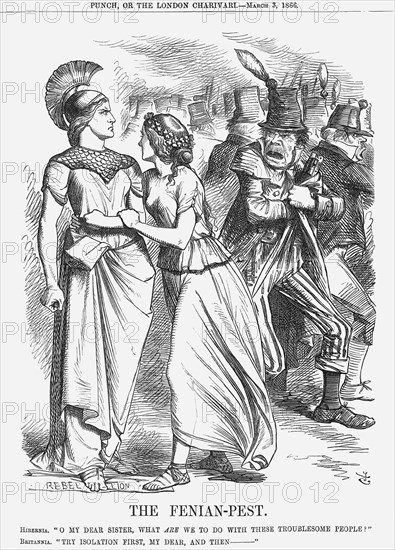 'The Fenian-Pest', 1866. Artist: John Tenniel