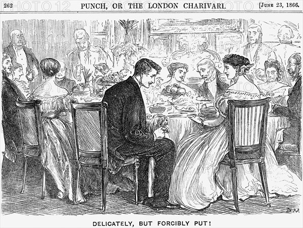 'Delicately, but Forcibly Put!', 1866. Artist: George du Maurier