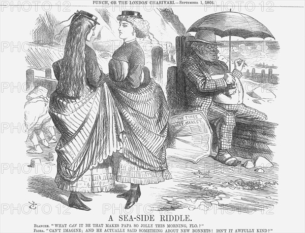 'A Sea-Side Riddle', 1866. Artist: John Tenniel