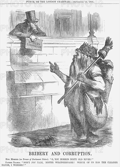 'Bribery and Corruption', 1866. Artist: John Tenniel