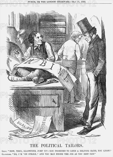 'The Political Tailors', 1867. Artist: John Tenniel