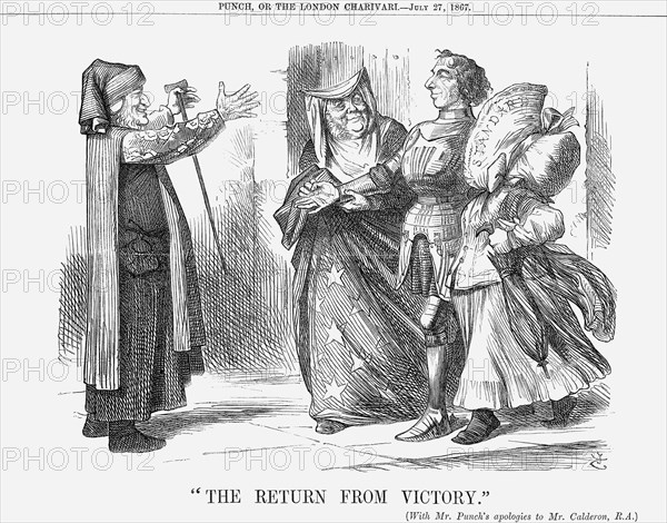 The Return from Victory, 1867. Artist: John Tenniel