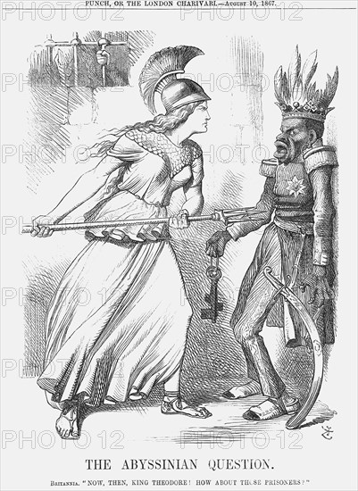 'The Abyssinian Question', 1867. Artist: John Tenniel