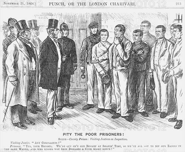 'Pity The Poor Prisoners?', 1868. Artist: Charles Samuel Keene