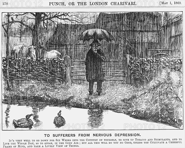 'To Sufferers from Nervous Depression', 1869. Artist: Unknown