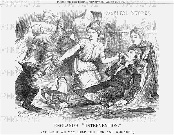 'England's Intervention., 1870. Artist: Joseph Swain
