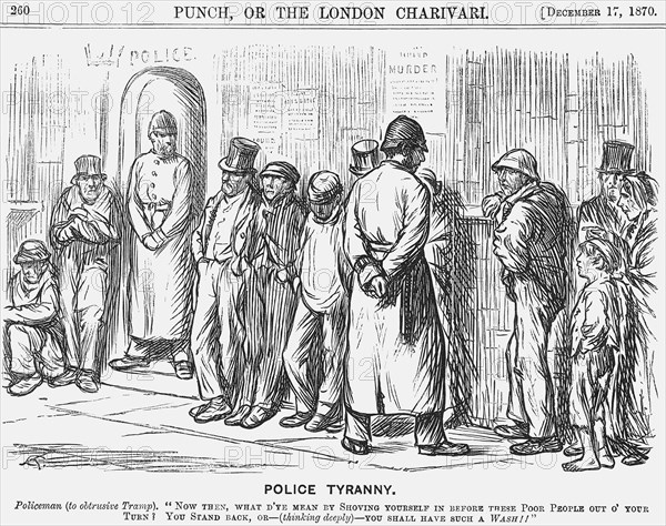 'Police Tyranny', 1870. Artist: Unknown