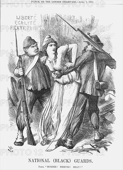 'National (Black) Guards', 1871. Artist: Joseph Swain