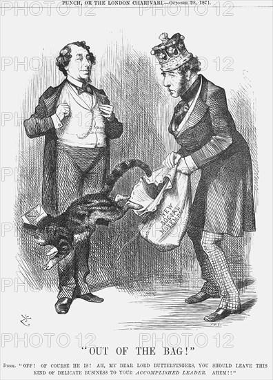 Out of the Bag!, 1871. Artist: Joseph Swain