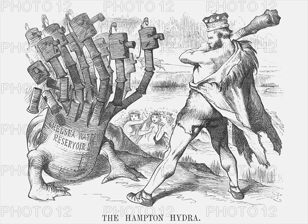 'The Hampton Hydra', 1873. Artist: Joseph Swain