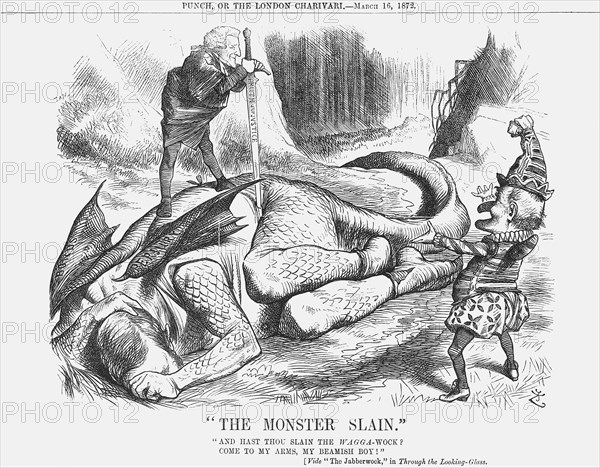 The Monster Slain, 1872. Artist: Joseph Swain