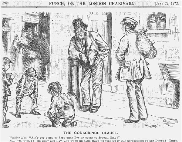 'The Conscience Clause', 1872. Artist: Unknown