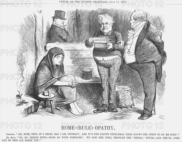 'Home-(Rule)-Opathy', 1874.  Artist: Joseph Swain