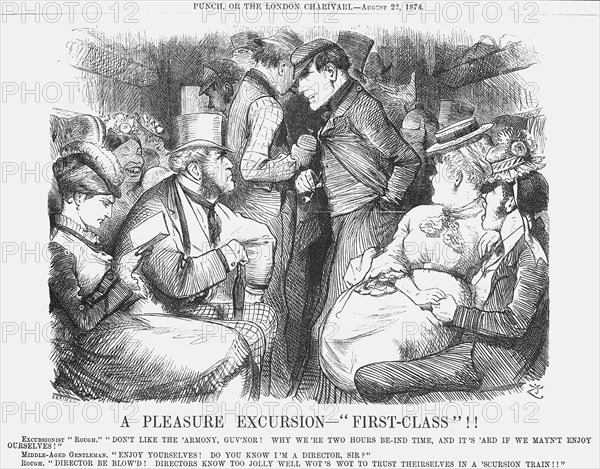 'A Pleasure Excursion - First-Class!', 1824. Artist: Joseph Swain