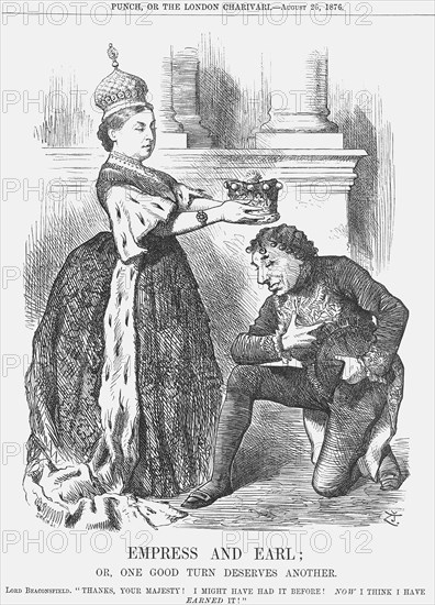 'Empress and Earl', 1876. Artist: Joseph Swain