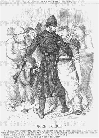 More Police!, 1877. Artist: Joseph Swain