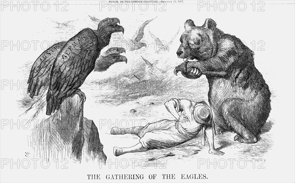 'The Gathering of the Eagles', 1877. Artist: Joseph Swain