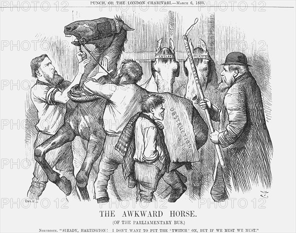 'The Awkward Horse', 1880. Artist: Joseph Swain