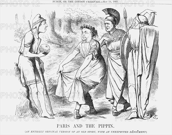 'Paris and the Pippin', 1881. Artist: Joseph Swain