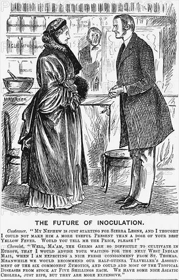 'The Future of Inoculation', 1881. Artist: Unknown