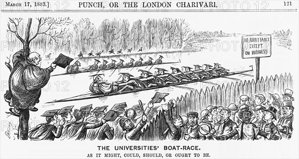 'The Universities' Boat-Race', 1883. Artist: Unknown