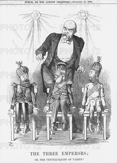 'The Three Emperors', 1884. Artist: Joseph Swain