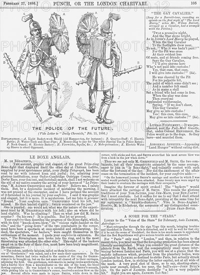 'The Police (of the Future), 1886. Artist: Corbould Artist: Unknown