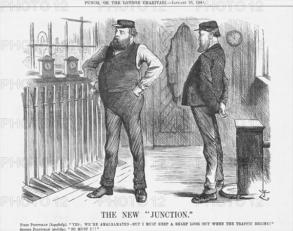 'The New Junction, 1888. Artist: Joseph Swain