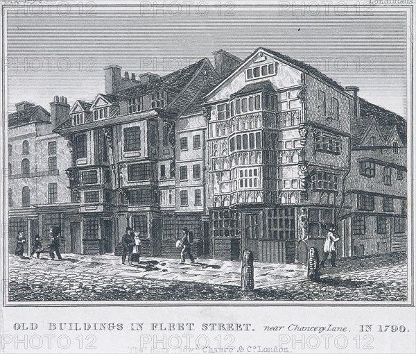 Fleet Street, London, 1828. Artist: Anon
