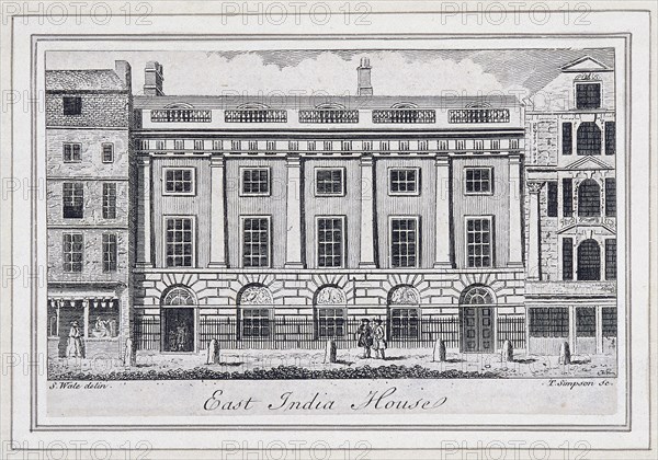 East India House, London, c1760. Artist: Thomas Simpson