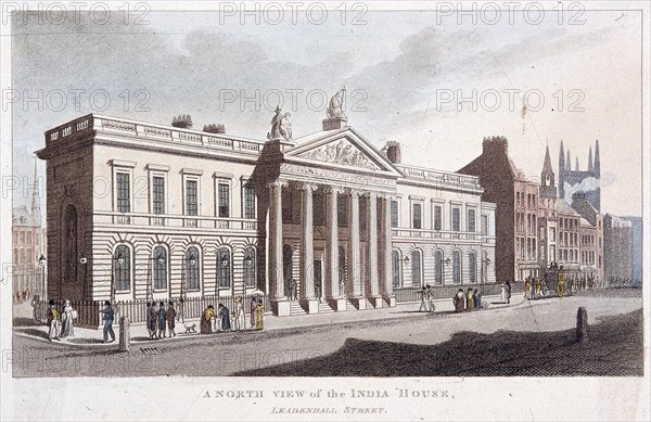 East India House, London, 1810. Artist: Anon