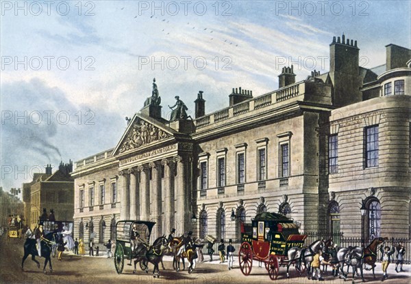 East India House, London, 1817. Artist: Thomas Hosmer Shepherd