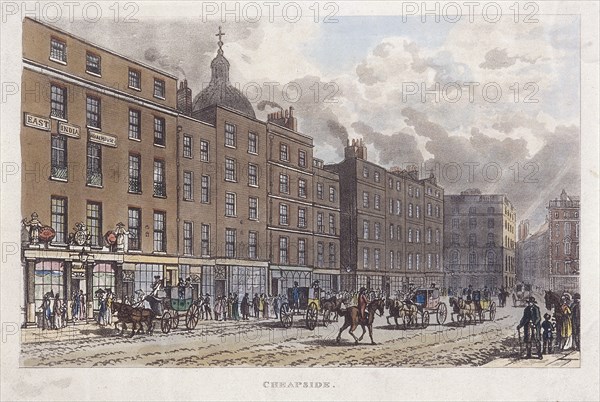 Cheapside, London, 1813. Artist: Anon