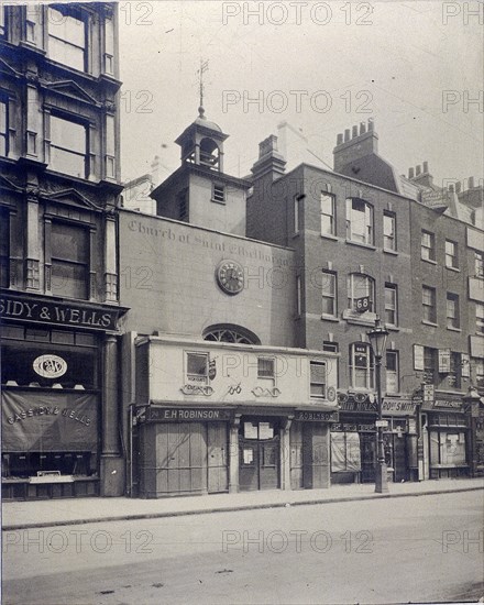 St Ethelburga-the-Virgin within Bishopsgate, London, 1912. Artist: Anon