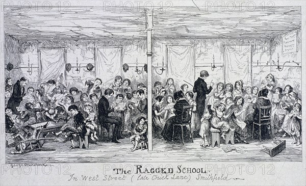 Field Lane Ragged School, London, c1850. Artist: Anon