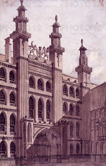 Guildhall, London, c1800. Artist: Charles Tomkins