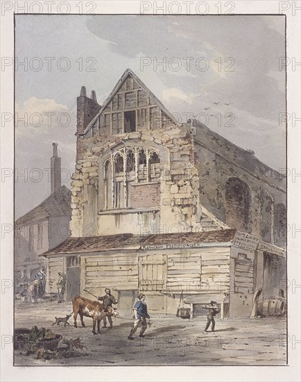 Leadenhall Chapel, London, c1810. Artist: George Shepherd