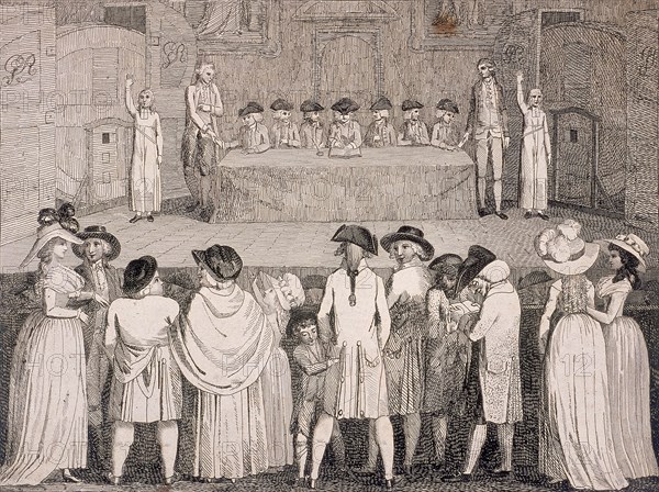 State Lottery at Guildhall, London, c1790. Artist: Anon