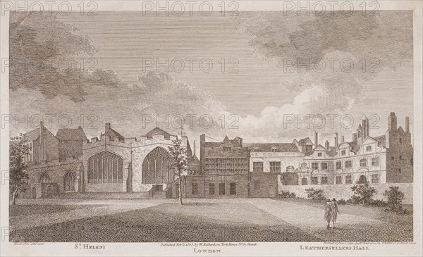 Leathersellers' Hall, London, 1799. Artist: James Peller Malcolm
