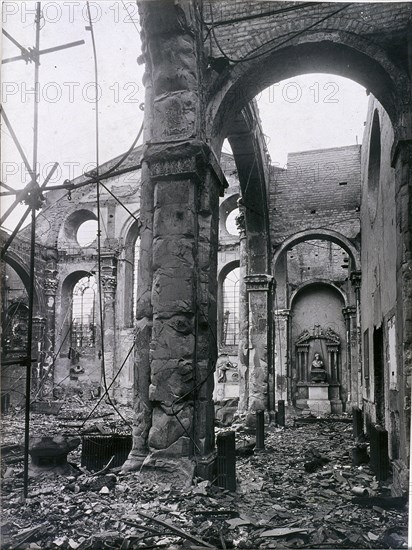 St Mary-le-Bow, London, 1941. Artist: Anon