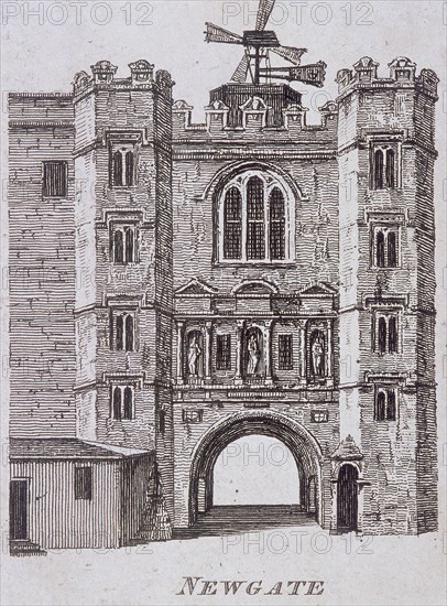 Newgate, London, c1760. Artist: Anon